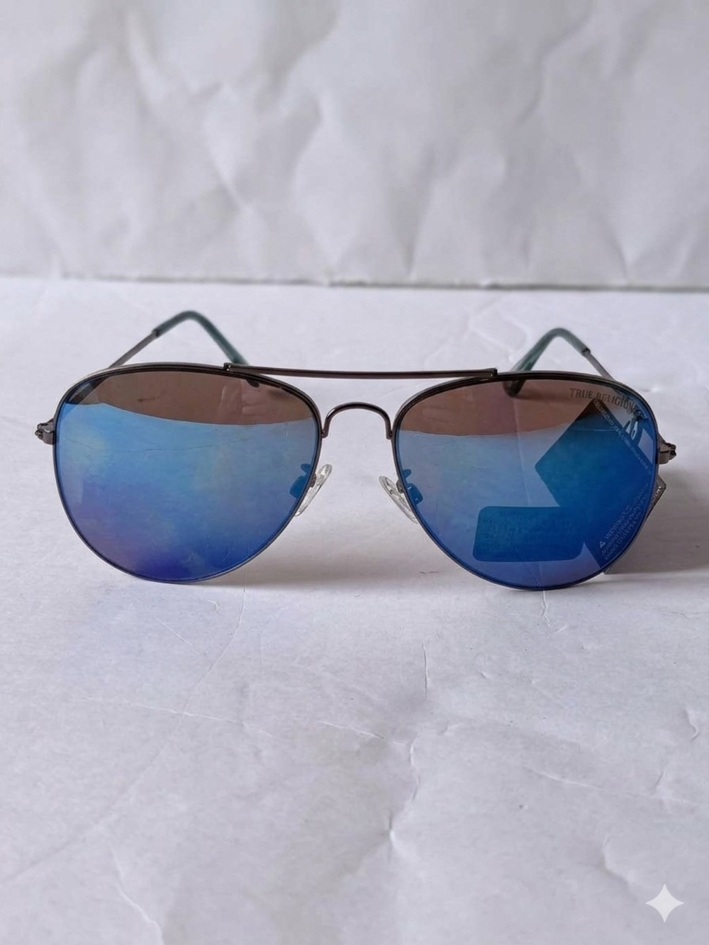 True Religion Aviator Sunglasses TR10570C Blue Gradient Lenses - Picture 2 of 7